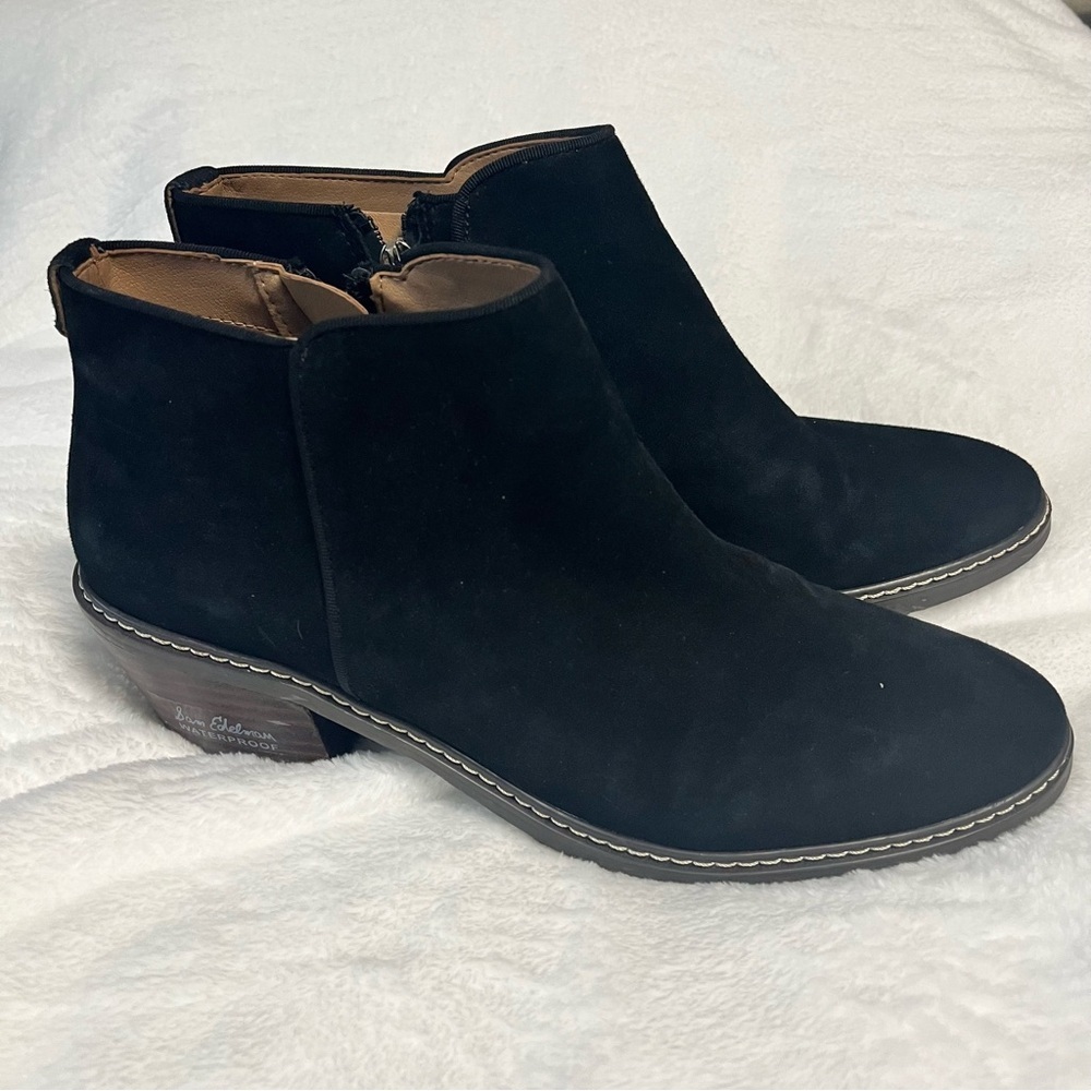Sam Edelman Pryce Suede Waterproof Ankle Booties Size 9
